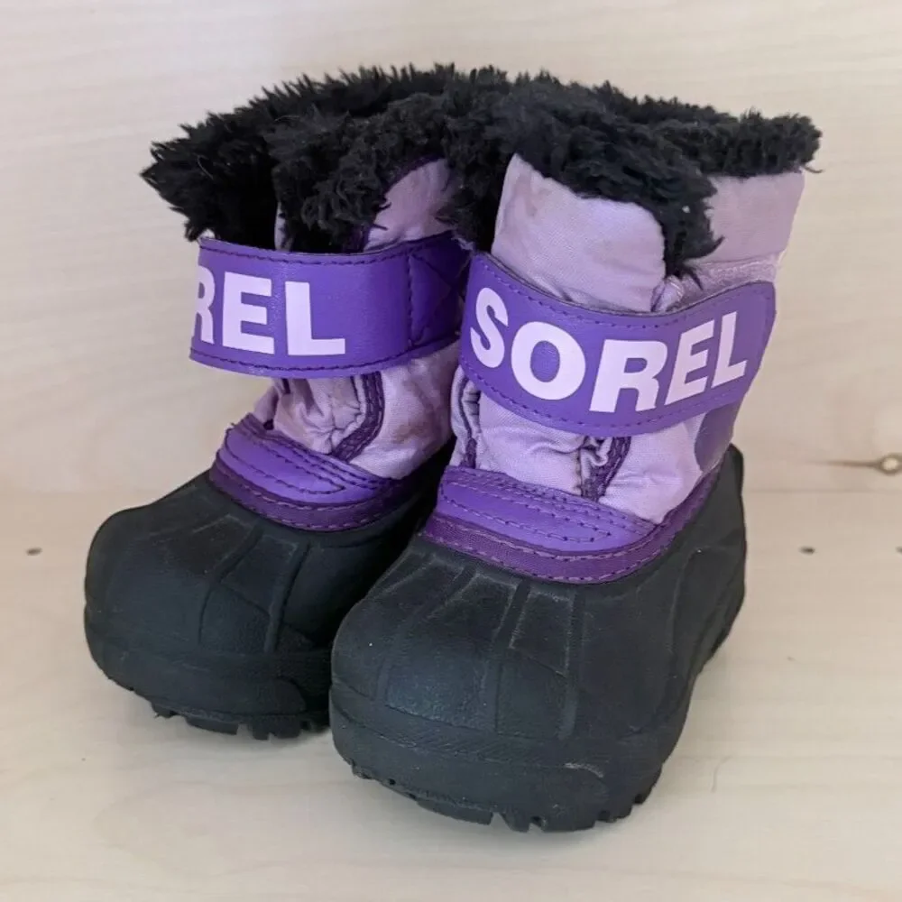 Sorel Snow Commander Insulated Waterproof Toddler Girls Snow Winter Boot Size 4
